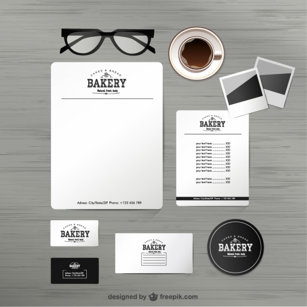 Bakery Identity Mock Up Vector Free Download 626x626 Bakery Identity Mock Up Vector Free Download