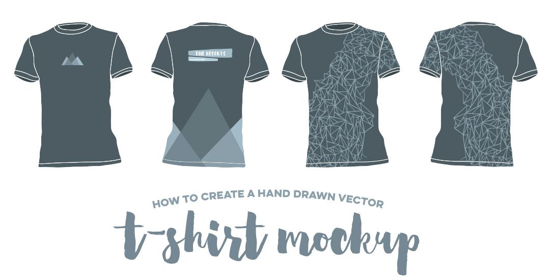 How To Create A Hand Drawn Vector T Shirt Mockup 1080x550 How To Create A Hand Drawn Vector T Shirt Mockup