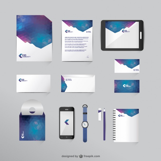 Corporate Identity Mock Up In Space Colors Vector Free Download 626x626 Corporate Identity Mock Up In Space Colors Vector Free Download