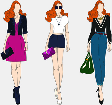 362x338 Fashion Model Silhouette Free Vector Download