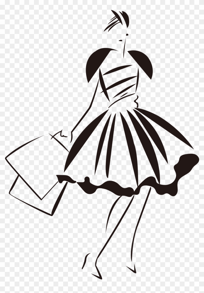 840x1207 Art Abstract Model Silhouette Png And Vector Image