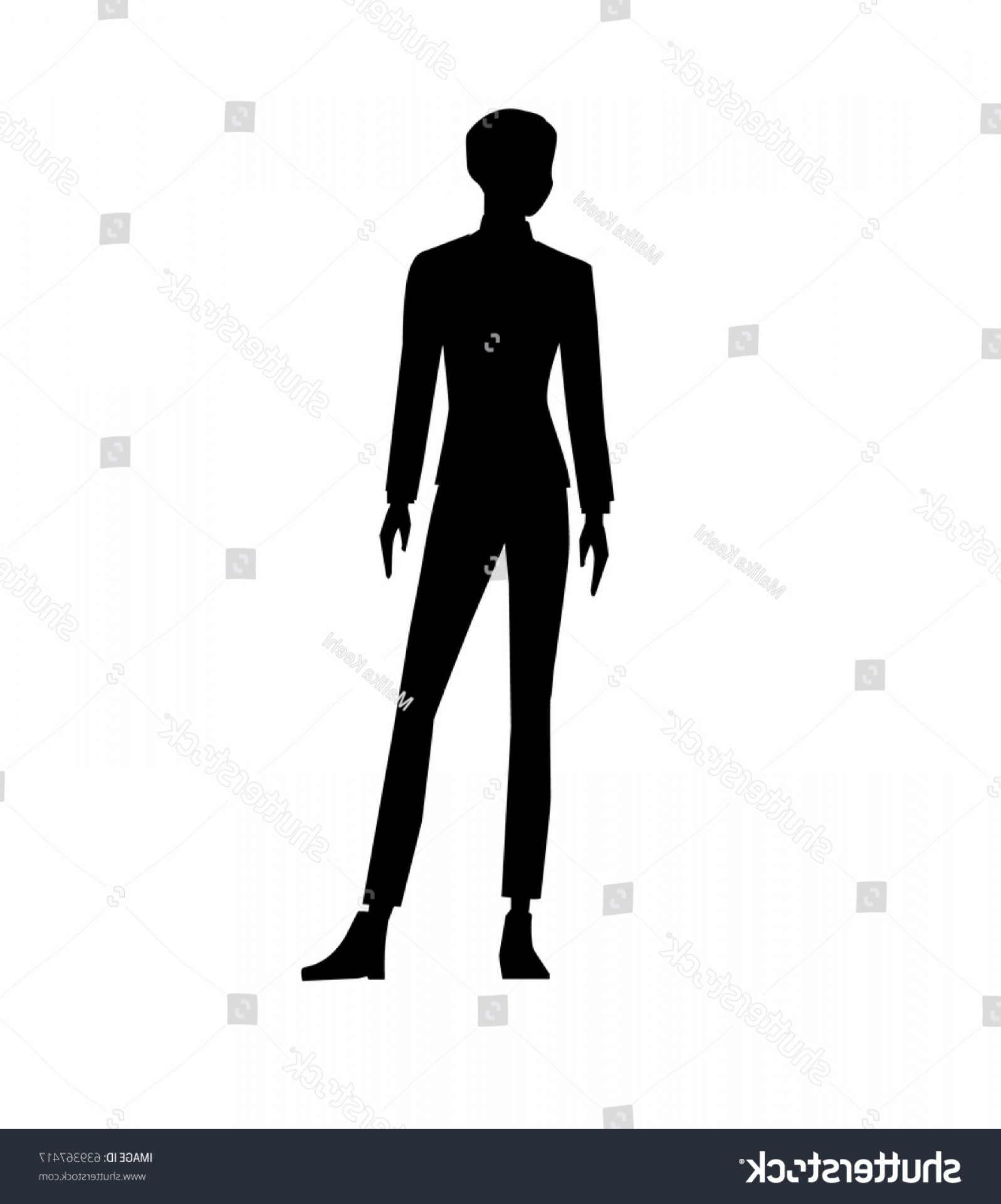 1597x1920 Model Silhouette Vector Hoodamathrun