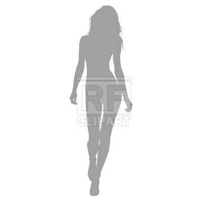 400x400 Catwalk Model Silhouette Vector Image Of People Prague