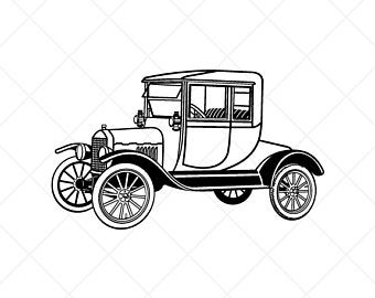 Ford Model T Car Clipart Vector Clip Art Graphics Digital Etsy 340x270 Ford Model T Car Clipart Vector Clip Art Graphics Digital Etsy