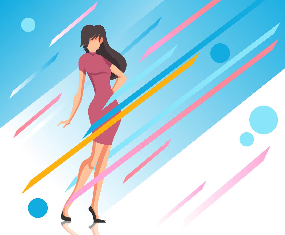 1136x936 Fashion Background Model Vector