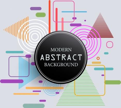 468x417 Modern Abstract Background Flat Geometric Design Vectors Stock