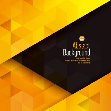 431x430 Yellow With Black Modern Abstract Vector Background Free Vector