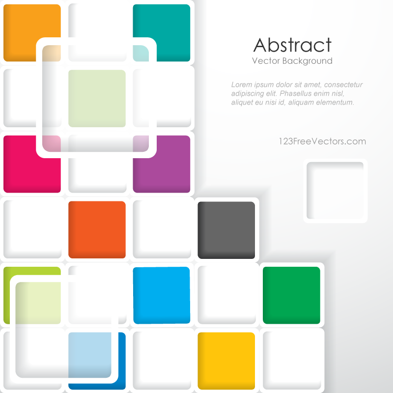 800x800 Modern Abstract Colorful Squares Background Template Illustrator