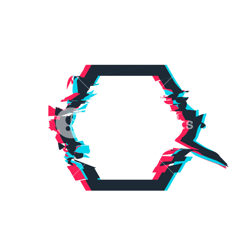Glitch Distortion Frame Vector Illustration Modern Background 1000x1000 Glitch Distortion Frame Vector Illustration Modern Background