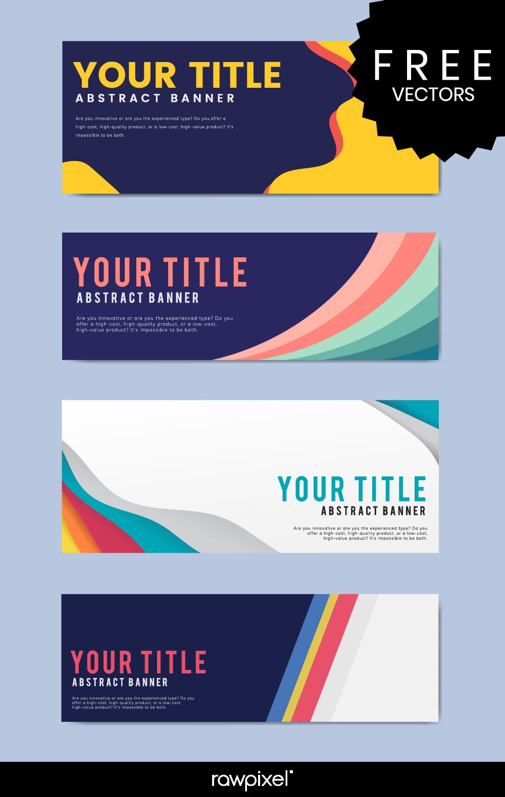 1000x1580 Download Free Modern Business Banner Templates