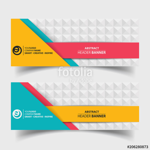 500x500 Horizontal Corporate Business Banner Vector Templates Clean