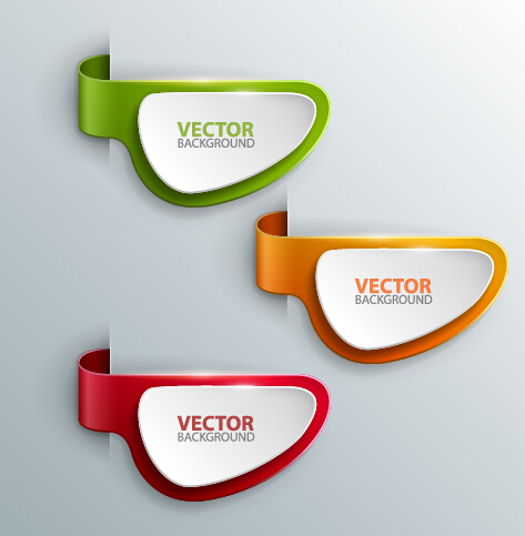 473x483 Modern Layered Banners Vector Material Free Download