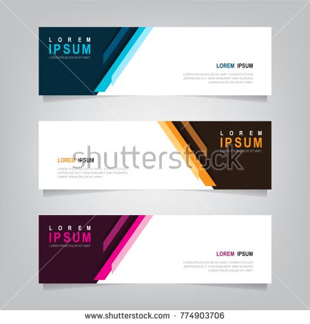 450x470 Abstract Banner Design Background, Vector Website Headers Template