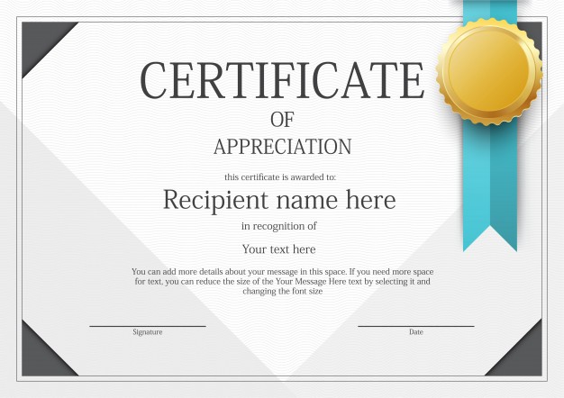 Modern Certificate Border Template Vector Free Download 626x442 Modern Certificate Border Template Vector Free Download