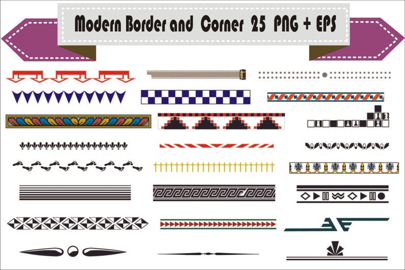 Border Modern Vintage Corner Retro Vector Clipart Png Set Etsy 794x530 Border Modern Vintage Corner Retro Vector Clipart Png Set Etsy