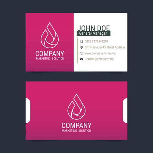 Modern Business Card Vector Template Design 490x490 Modern Business Card Vector Template Design