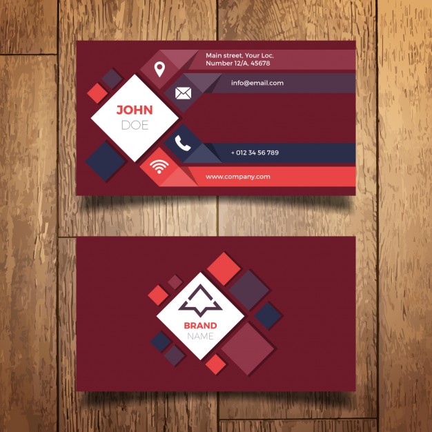 Modern Business Card Design Vector Free Download 626x626 Modern Business Card Design Vector Free Download