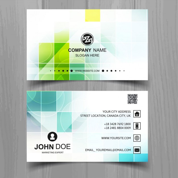 Modern Business Card Of Squares Vector Free Download 626x626 Modern Business Card Of Squares Vector Free Download