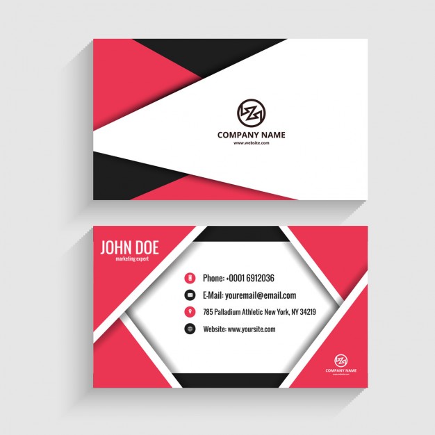 Origami Modern Business Card Vector Free Download 626x626 Origami Modern Business Card Vector Free Download