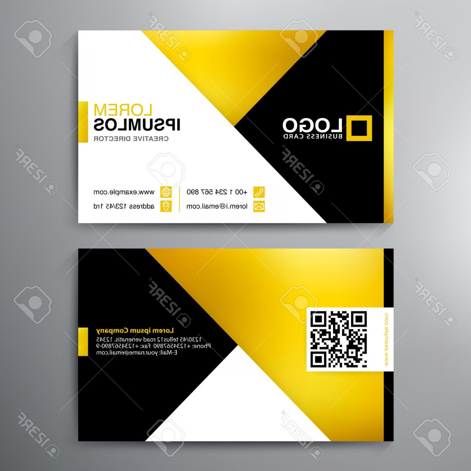 Photostock Vector Modern Business Card Design Template Vector 1560x1560 Photostock Vector Modern Business Card Design Template Vector