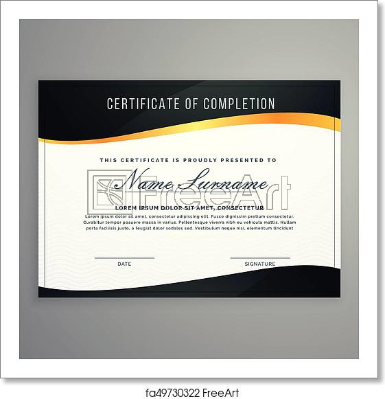Free Art Print Of Certificate Design In Muxury Modern Style Vector 561x581 Free Art Print Of Certificate Design In Muxury Modern Style Vector