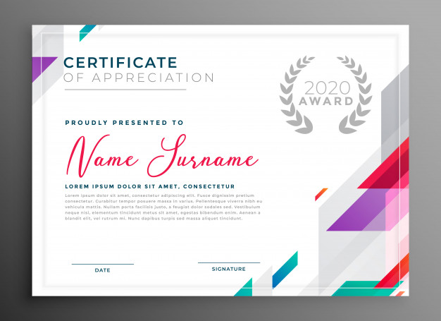 Modern Certificate Award Template Design Vector Illustration 626x455 Modern Certificate Award Template Design Vector Illustration