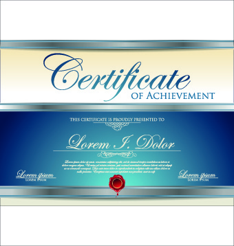 Modern Certificate Design Free Vector Download 340x358 Modern Certificate Design Free Vector Download