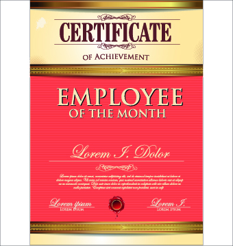 Modern Certificate Template Elements Vector Free Download 340x358 Modern Certificate Template Elements Vector Free Download