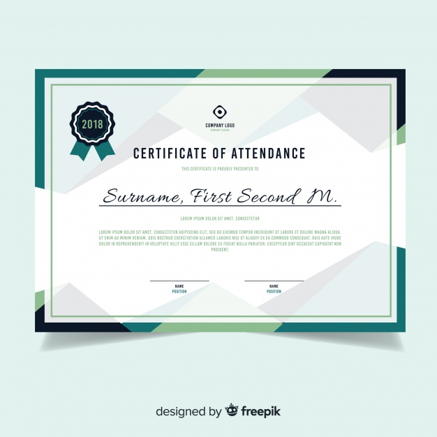 Modern Certificate Template In Flat Design Vector Free Download 626x626 Modern Certificate Template In Flat Design Vector Free Download