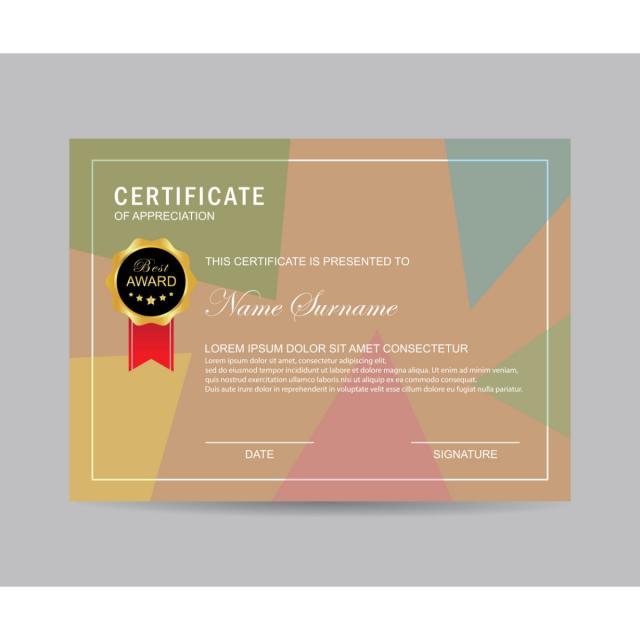 640x640 Modern Certificate, Certificate, Modern, Template Png And Vector