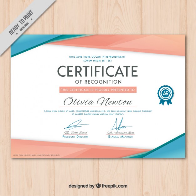 626x626 Modern Certificate Vector Free Download