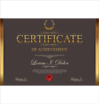 350x368 Modern Certificate Design Free Vector Download