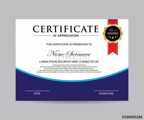 500x417 Modern Certificate Vector Stock Image And Royalty Free Vector