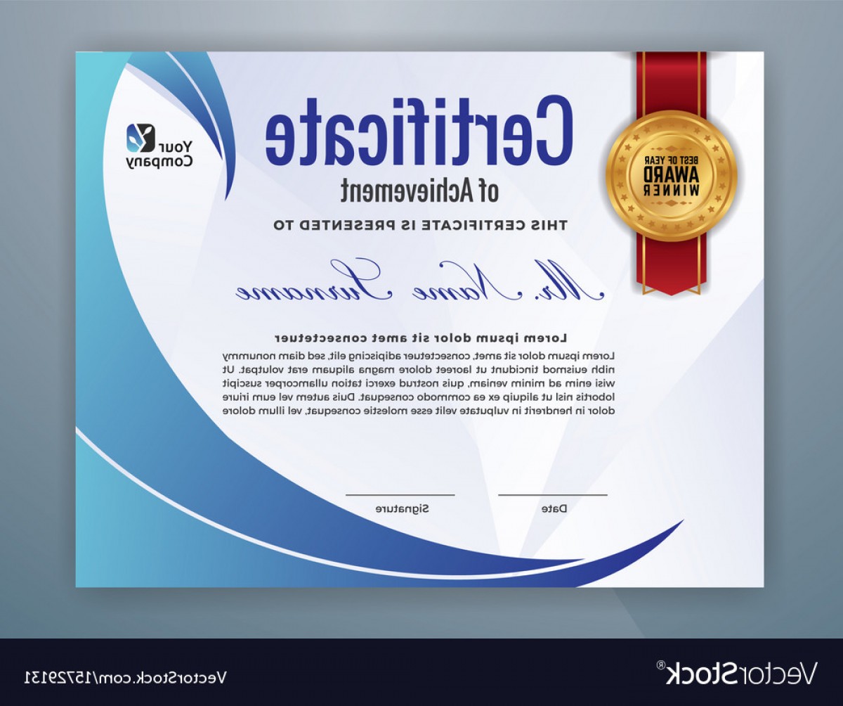 Modern Certificate Vector at Vectorified.com | Collection of Modern ...