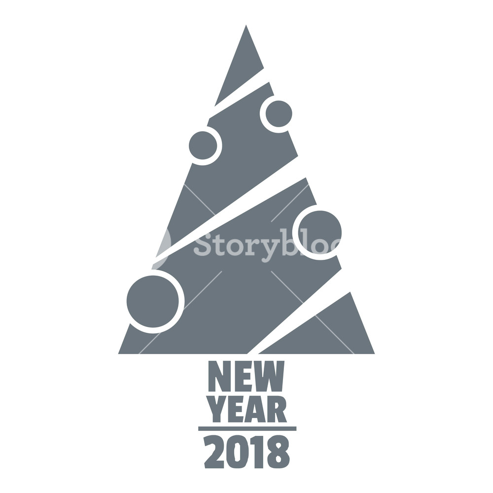 Modern Christmas Tree Logo Simple Illustration Of Modern 1000x1000 Modern Christmas Tree Logo Simple Illustration Of Modern