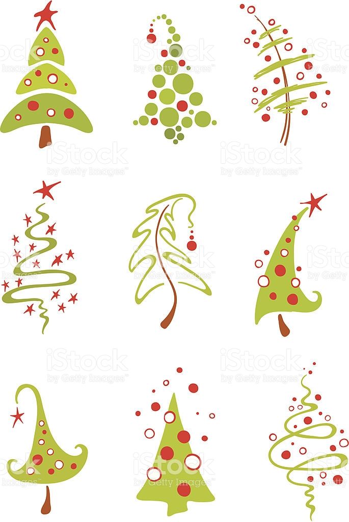 A Collection Of Vector Modern Christmas Trees Cookie Stencils 685x1024 A Collection Of Vector Modern Christmas Trees Cookie Stencils