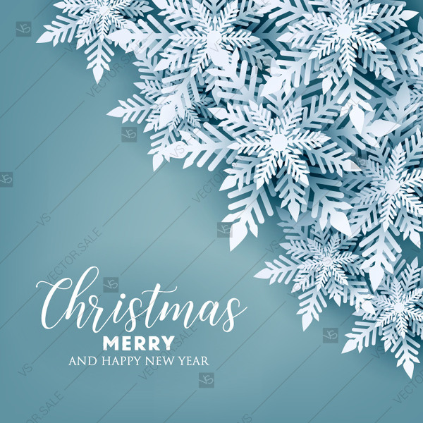 Origami Snowflake Merry Christmas Vector Background Modern Floral 600x600 Origami Snowflake Merry Christmas Vector Background Modern Floral