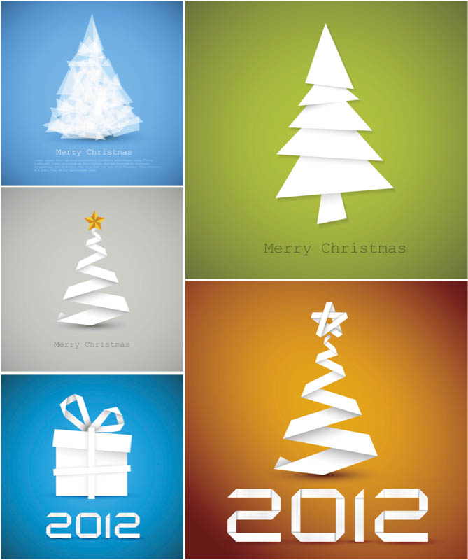 Abstract Christmas Tree Cards Vector Free Stock Vector Art 669x800 Abstract Christmas Tree Cards Vector Free Stock Vector Art