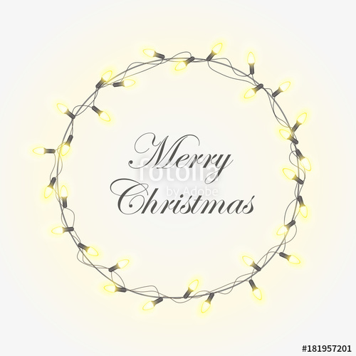 Christmas Light Vector Background With Bright Realistic Modern 500x500 Christmas Light Vector Background With Bright Realistic Modern