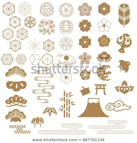 Japanese Icons, Crest Vector Tree, Bamboo, Flowers,wave, Fan 450x470 Japanese Icons, Crest Vector Tree, Bamboo, Flowers,wave, Fan