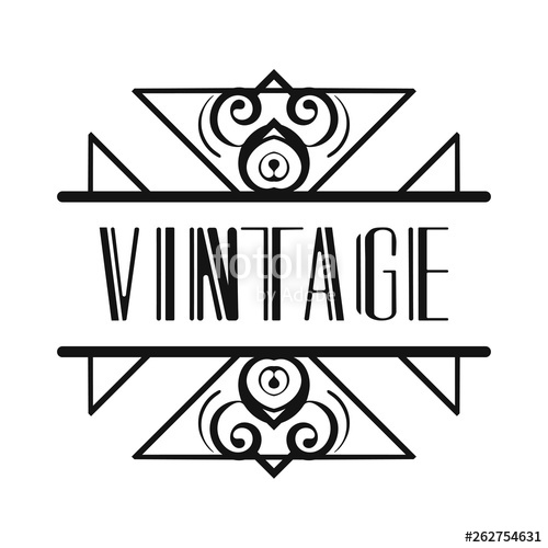 Luxury Antique Modern Art Deco Monochrome Geometric Vintage Vector 500x500 Luxury Antique Modern Art Deco Monochrome Geometric Vintage Vector