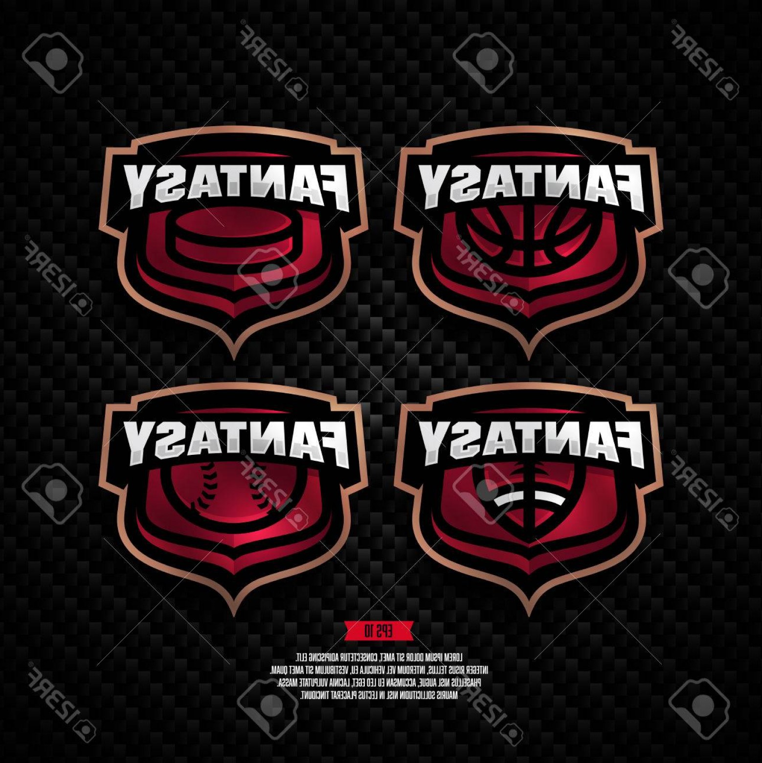 Photostock Vector Modern Professional Fantasy Sports Logo Design 1558x1560 Photostock Vector Modern Professional Fantasy Sports Logo Design