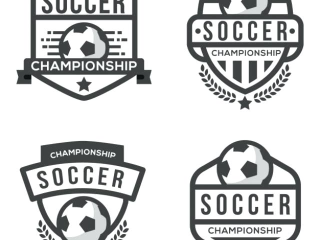 Soccer Football Logo Template Modern Sport Ball Emblem With Free Crest 640x480 Soccer Football Logo Template Modern Sport Ball Emblem With Free Crest