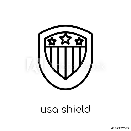 Usa Shield Icon Trendy Modern Flat Linear Vector Usa Shield Icon 500x500 Usa Shield Icon Trendy Modern Flat Linear Vector Usa Shield Icon