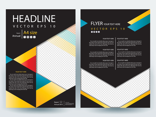 500x375 Flyer Or Brochure Cover Modern Design Vector Free Download