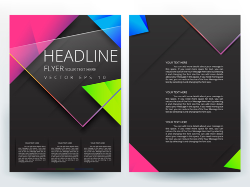 500x375 Flyer Or Brochure Cover Modern Design Vector Free Download