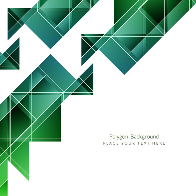 626x626 Green Modern Polygonal Background Design Vector Free Download