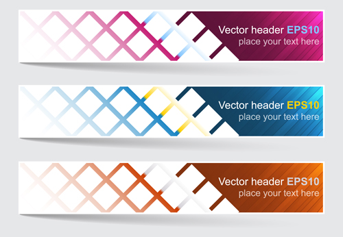 500x346 Header Banners Modern Design Vectors Free Download