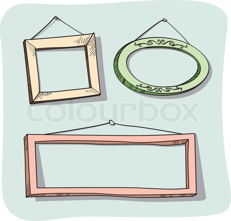 800x766 Modern Frame, Vector Illustration Stock Vector Colourbox