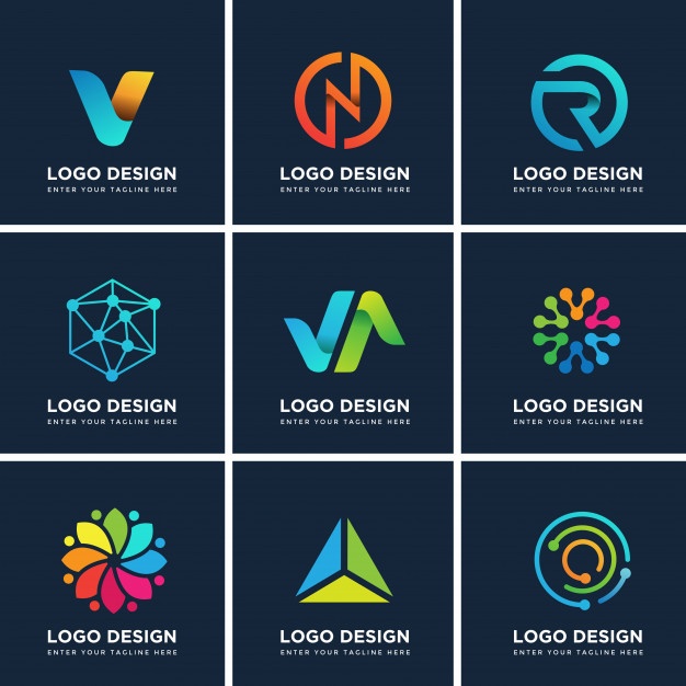 626x626 Modern Logo Design Templates Set Vector Premium Download